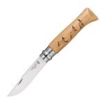 opinel N08 Animalia -Goat چاقو اپینل طرح بز کوهی