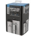 stanley adventure SHOT GLASS + FLASK SET 2 ست شات و قمقمه کتابی استنلی