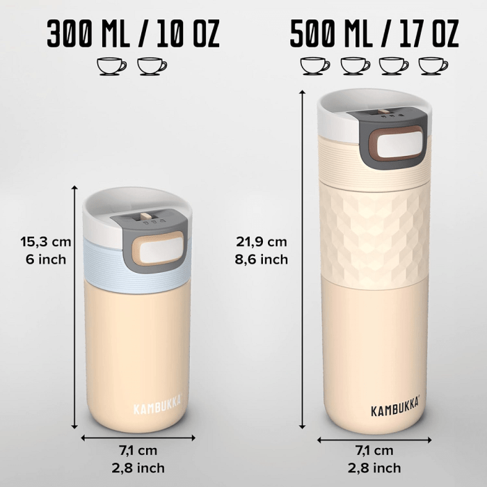 تراول ماگ کامبوکا مدل اِتنا گریپ 0.5 لیتر Barely Beige - Image 4