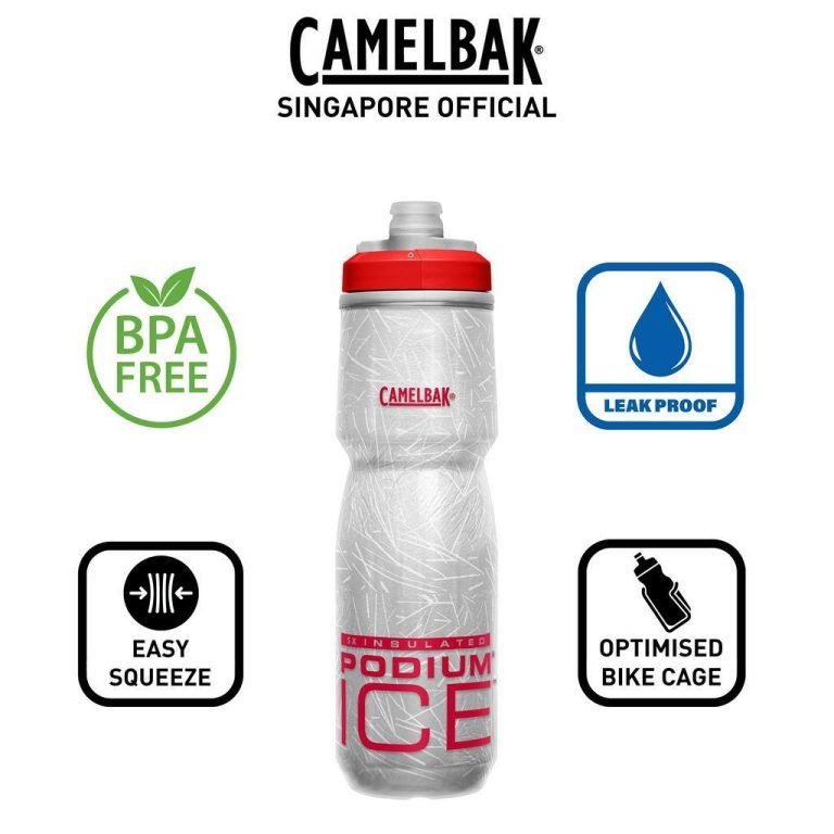 قمقمه دوچرخه کمل بک مدل پودیوم آیس گنجایش 620 میلی لیتر قرمز