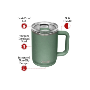 ماگ دوجداره دسته دار کمل بک سبز 473 میلی لیتر