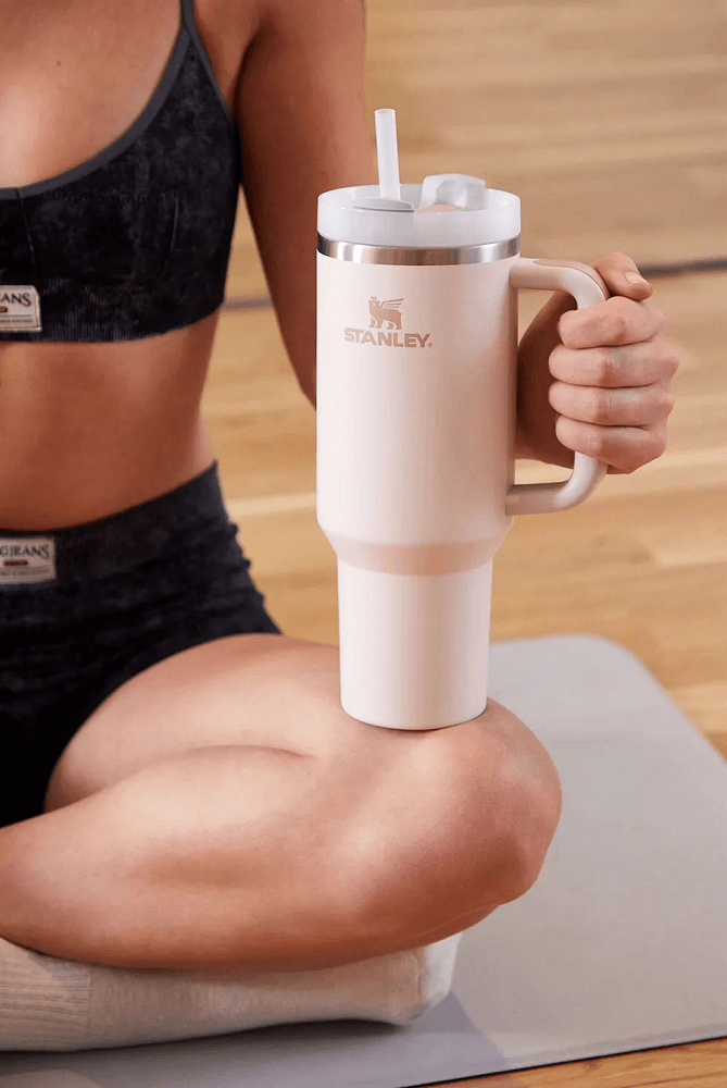 ماگ نی دار استنلی ۱٫۱۸ لیتر گل بهی روشن۳