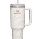 ماگ دوجداره نی دار دسته دار استنلی ۱٫۱۸ لیتر نارنجی ابروبادی ۱