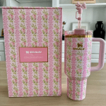 love shack fancy & stanly tumbler blooming heirloom 1
