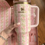 love shack fancy & stanly tumbler blooming heirloom 1