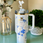 love shack fancy & stanly tumbler everblooming rosette 1