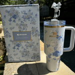 love shack fancy & stanly tumbler everblooming rosette 1