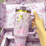 love shack fancy & stanly tumbler happy thoughts 1