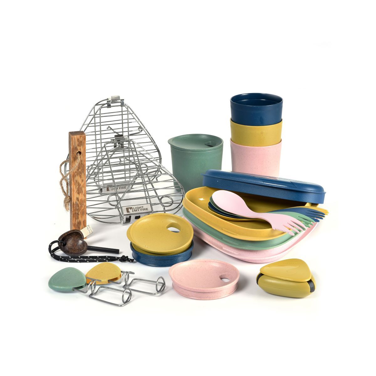 خرید ست ظروف کمپینگ لایت مای فایر 4 نفره و 19 تیکه
